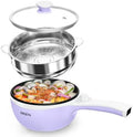 Dezin Hot Pot Electric with Steamer, 1.5L Non-Stick Portable Electric Pot by DEZIN
