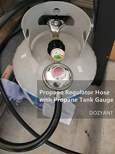 6 Feet Propane Regulator Hose with Tank Gauge for LP Gas Grill and Fire Pit - Image 5