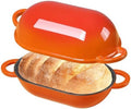 5 QT Enameled Cast Iron Sourdough Bread Oven, Loaf Pan with Lid by NSIRONS
