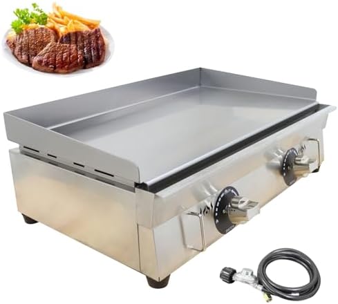 Commercial Countertop Griddle 2800Pa LPG Gas Grill Griddle - Image 7