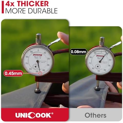 Unicook Grill Cover Heavy Duty Waterproof Fade Resistant, 60 Inch, Gray - Image 4