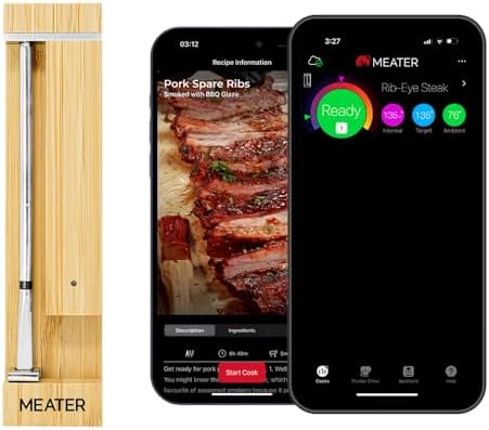 MEATER Pro Smart Meat Thermometer, Honey, Bluetooth, 1000°F, Long Range by Unknown