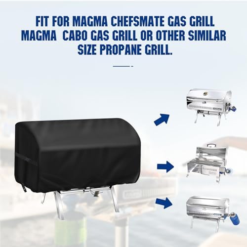 Boat Grill Cover for Magma Cabo Gas Grill ChefsMate Grill - Image 5