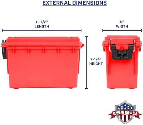Sheffield 12636 Ammo Box Made in USA Stackable Lockable Ammo Storage Box - Image 2