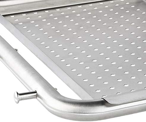 Pit Boss Deluxe Stainless Steel Grill Side Shelf – Removable Prep Tray with Tool Hooks – 19.02" L x 14.81" W x 2.76" H - Image 3