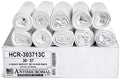 Aluf Plastics HCR-303713C High Density Star Sealed Coreless Roll Bags, 30 gal, Polyethylene, 30" x 37", Clear (Pack of 500) by AlufPlastics