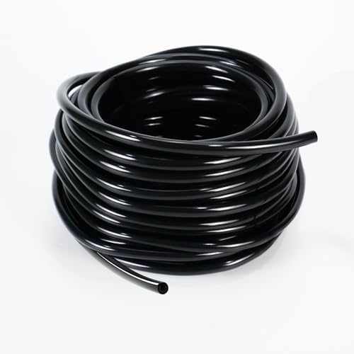 1/4 Inch Irrigation Tubing, 50ft Flexible Drip Tubing Roll, Black by Unknown