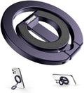 Magnetic Phone Ring for MagSafe Dual-Sided Magnetic Phone Grip Magnet Phone Stand Grip Compatible with iPhone 17/16/15/14/13 Pro Max Plus Mag Safe Accessory for Car Mounts (Purple) by ZBHISHEmagneticphonegrip