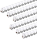 Barrina T5 LED Shop Light 2FT, 6500K Super Bright White 10W 1100lm, 6 Packs by Barrina