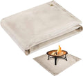 Fire Pit Mat, 37.8"x 39.4" Fireproof Blanket for Under Fire Pit, Camel by PAMASE