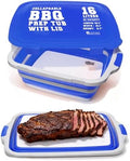 KITCHEN PERFECTION Collapsible XL Smoker & BBQ Prep Tub with Locking Lid by Kitchenperfection