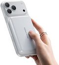 MOVE SPEED 0.5'' 10,000mAh Magnetic Power Bank, Alloy-Design MagSafe Portable Charger,Fast Charging Magsafe Battery Pack for iPhone 16/15/14/13/12,Travel Essential,Oyster White by MOVESPEED