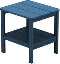 SERWALL Double Layer Adirondack Side Table with Umbrella Hole by SERWALL