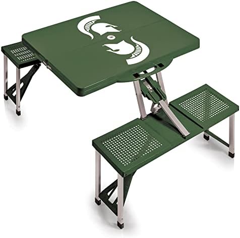 PICNIC TIME NCAA North Carolina Tar Heels Folding Picnic Table - Camping Table - Outdoor Table with Umbrella Hole by PicnicTimeFamilyofBrands