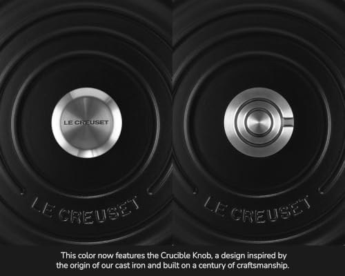 Le Creuset Enameled Cast Iron Round Dutch Oven, 7.25 qt., Licorice/Crucible - Image 6