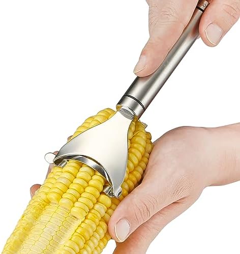 Corn Peeler Stainless Stee Corn Cob Stripper Tool Corn Thresher from the Cob, Removes Corn Kernels From Corn Cobs In Seconds, Kitchen Gadget by iziusy