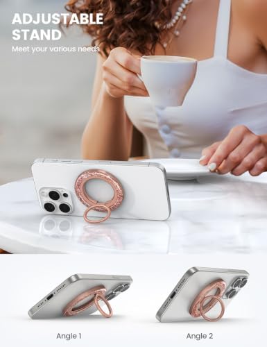 Lamicall Glitter Magnetic Phone Ring for MagSafe, Super Magnet Grip Holder - Image 5