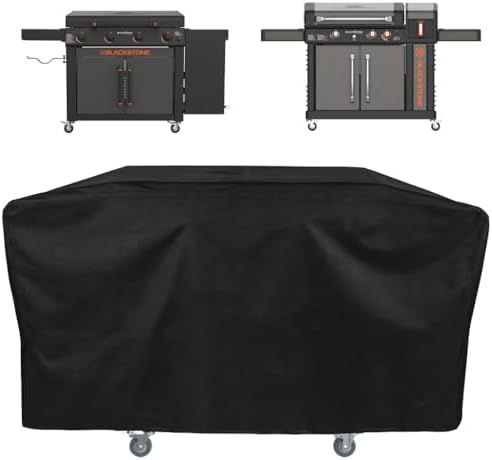 Griddle Cover for Blackstone 36" Culinary Griddle with Hood, 600D Heavy Duty Waterproof Flat Top Grill Cover for Blackstone 28" Griddle with Rangetop Airfryer by DONSIQIZZ
