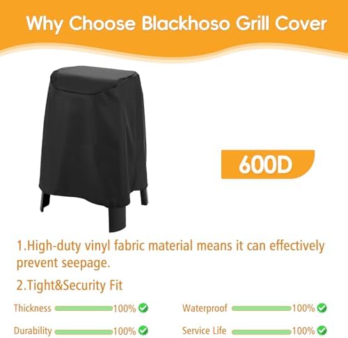 Grill Cover for Weber Lumin Electric/Compact Grill with Stand, Waterproof - Image 4