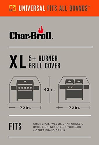 Char-Broil 5+ Burner Extra Large Rip-Stop Grill Cover - Image 5