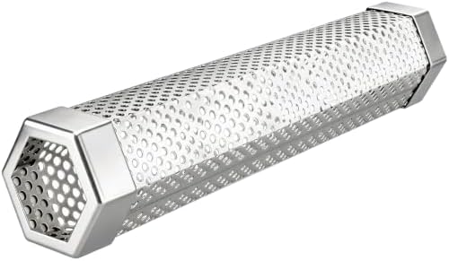 12in Pellet Smoker Tube, Stainless Steel, for All Grill Hot/Cold Smoking by Unknown