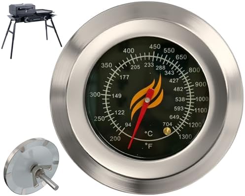 Temperature Gauge for Blackstone Tailgater Combo 1555 Griddle Parts, 3" Dia by PETKAO