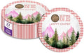One Happy Camper Girl's First Birthday - 32 Piece Disposable Party Supplies - Decorations for Camping 1st Birthday Round Party Plates - Large 9" Paper Plates In Bulk by BirthdayGalore