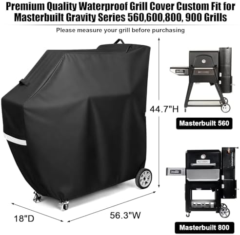 QuliMetal Smoker Cover for Masterbuilt Gravity Series 560/800/600/900 - Image 2