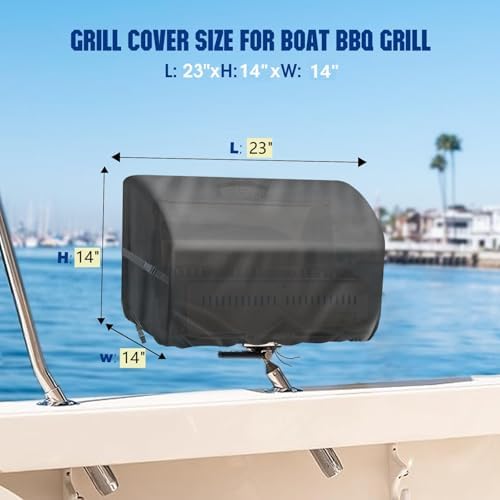 Boat Grill Cover for Magma Cabo Gas Grill ChefsMate Grill - Image 2