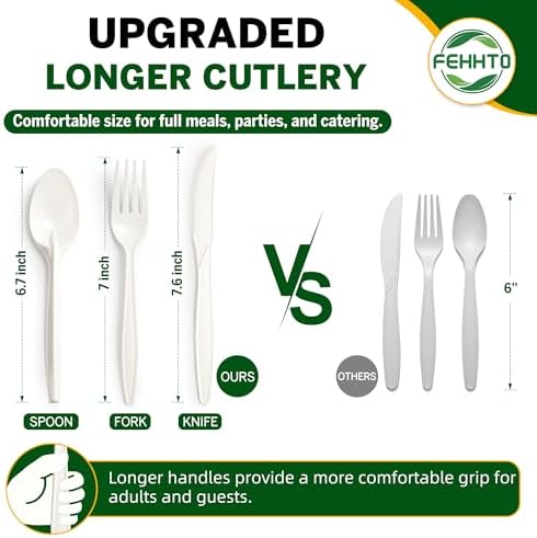 250PCS Disposable Paper Plates Set and Utensils, 9 and 7inch Plates - Image 6