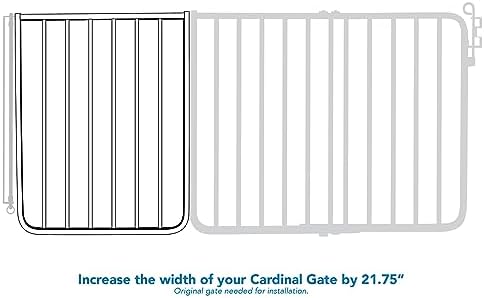 Cardinal Gates BX2 21.75 in Baby Gate Extension, White - Image 7