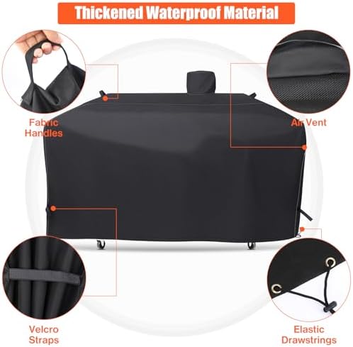 QuliMetal GC7000 Grill Cover for Smoke Hollow 4 in 1 Combo Grill PS9900 - Image 4