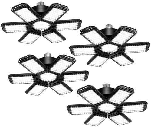 AUDLES LED Garage Lights 4 Pack, Garage Lights Ceiling LED 20000LM 6500K by AUDLES