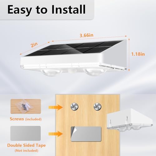 NIORSUN Solar Fence Lights,12 Pack Solars Deck Light,Warm White Color,Outdoor Bulb Waterproof Led IP65,Power Patio Lamp with Lenses for Outside/Backyard/Railing/Yard（White） - Image 6