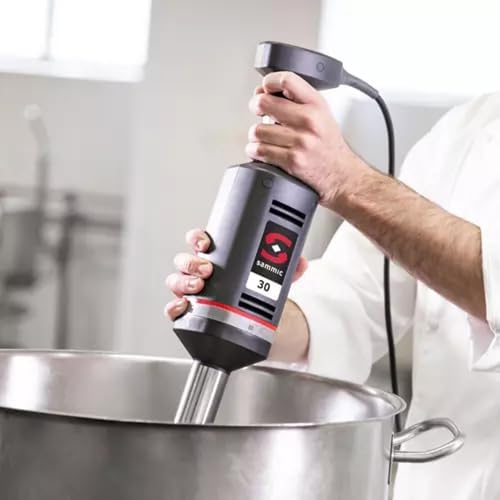 Sammic XM-32 Immersion Stick Blender, Handheld Commercial Food Blender, 48 qt. Capacity, 14.41" Detachable Stainless Steel Arm, 3.6" Bell, Y-Blade, Fixed Speed, Wall Mount, 120V - Image 2