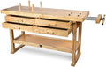 WEN 60-Inch Hardwood Workbench with Four Drawers and Onboard Vise (WB6020) by WEN