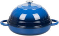 VORRINGARD Cast Iron Enameled Dutch Oven Pot with Lid for Bread Baking, Bread Oven, 6 Quart, Blue by Unknown