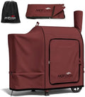 Foldable Grill Cover for Traeger Pro 22/575 Series, Waterproof 600D Heavy Duty Wood Pellet Smoker Cover, Fade＆Tear Resistant Pellet Grill Cover for Pro 20 Lil’ Tex Elite 22,Red by Unknown