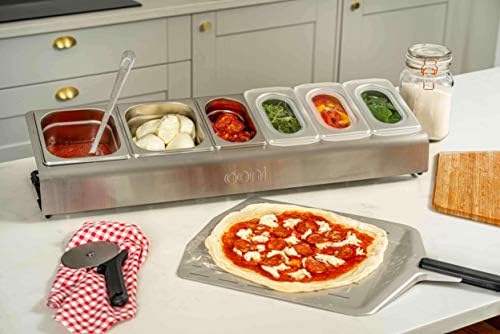 ooni Pizza Topping Station – 2 x 1.6L and 4 x 0.8L Containers with Custom Fit Lids, Pizza Oven Accessories, Outdoor Kitchen Accessories - Image 3