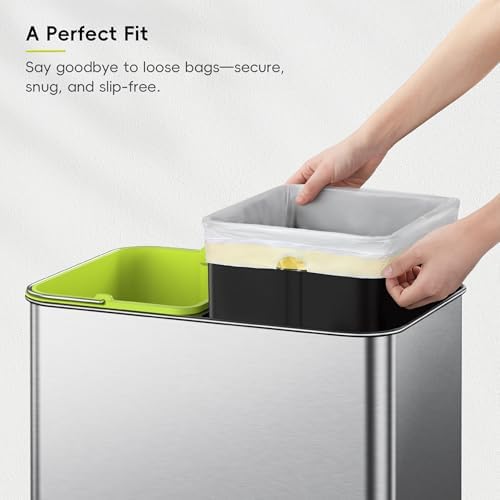 EKO 9.3 Gallon / 30–35 Liter Drawstring Trash Bags, 110 Count Heavy-Duty Tall Kitchen Garbage Can Liners, Extra-Strong Leak-Resistant, Unscented, White, Code K - Image 2