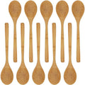 BambooMN 8" Reusable Bamboo Dinner Spoon - 10 Units by BambooMN