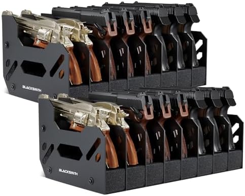 BlackSmith Foam Pistol Rack for Gun Safe Gun Accessories Storage Firearm Handgun Rack Revolver Pistols Holder by BlackSmith