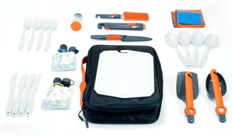 GSI Outdoors Destination Kitchen Set 24‑Piece, Full Camp Kitchen Kit, Cutlery for Persons, Pivot Tools, Spice Shakers & Carry Travel Case - Image 2