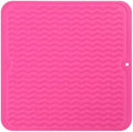 MicoYang Silicone Dish Drying Mat for Multiple Usage,Easy clean,Eco-friendly,Heat-resistant Silicone Mat for Kitchen Counter or Sink,Refrigerator or Drawer liner Rose M 12 inches x 12 inches by MicoYang