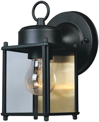 DESIGNERS FOUNTAIN Preston 8 Inch Outdoor Wall Light, Black, 1161-BK by DesignersFountainLighting%7CSince1984