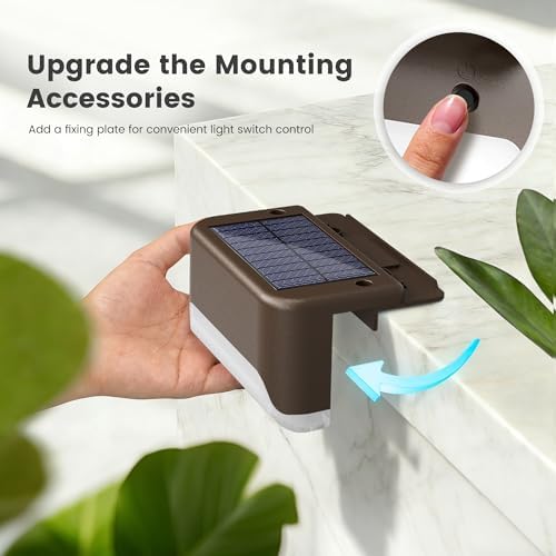 SOLPEX Solar Deck Lights Outdoor,Fence Lights Waterproof,16 Pack RGB - Image 4