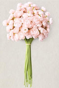 Fake Flowers Faux Flower Artificial Ranunculus Flowers Pink Peonies by Waipfaru