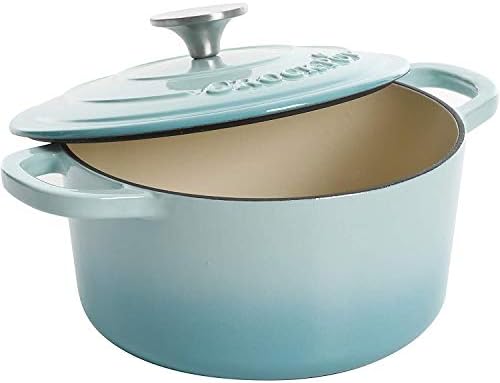 Crock-Pot Artisan Round Enameled Cast Iron Dutch Oven, 5-Quart, Pink Blush - Image 4