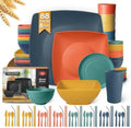 Teivio 88-piece with Flatware Plates and Bowls Sets, Dishes Set for 8 by Teivio