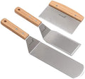 Anmarko Professional Griddle Spatula Set - Stainless Steel Metal Spatula and Griddle Scraper - Heavy Duty Commercial Grade by Anmarko